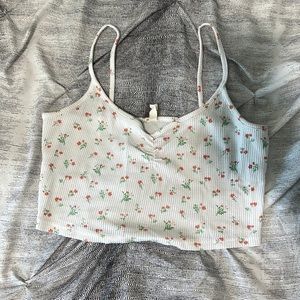 pacsun floral crop top